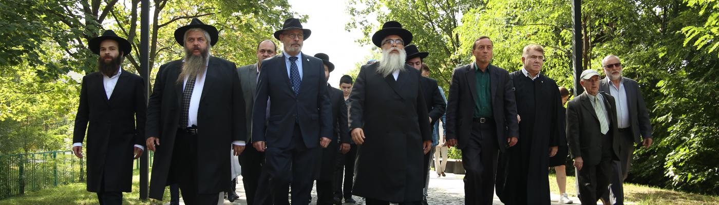 Yaakov Dov Bleich took part in commemorating the victims of the Babyn Yar massacre